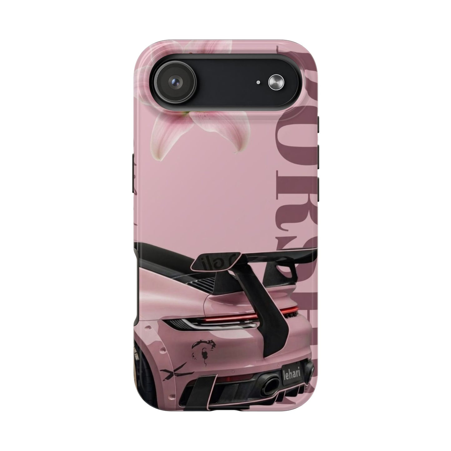 Pink Racing Car Tough Phone Case — 'Queen' Sportback Design