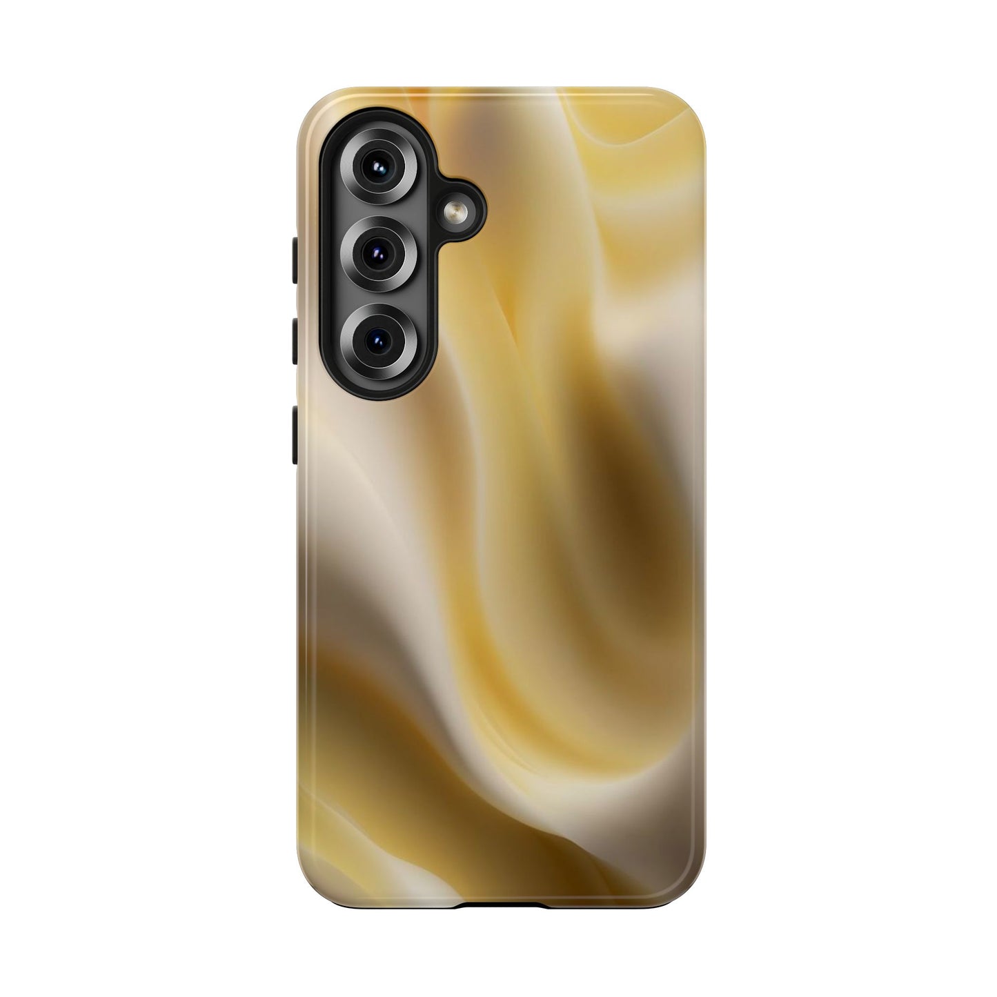 Gold Marble Tough Phone Case — Protective iPhone Case with Elegant Swirl Design