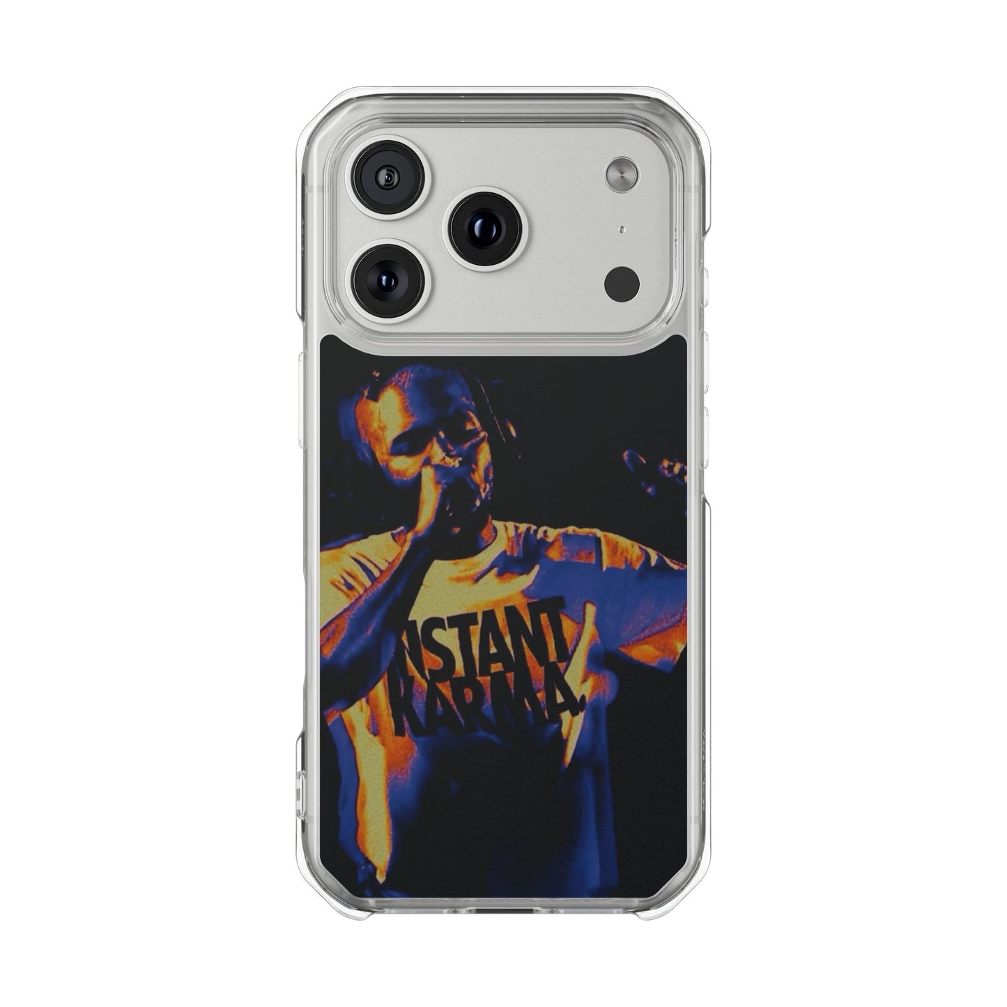 Clear Magnetic Phone Case — Live Concert Microphone Design