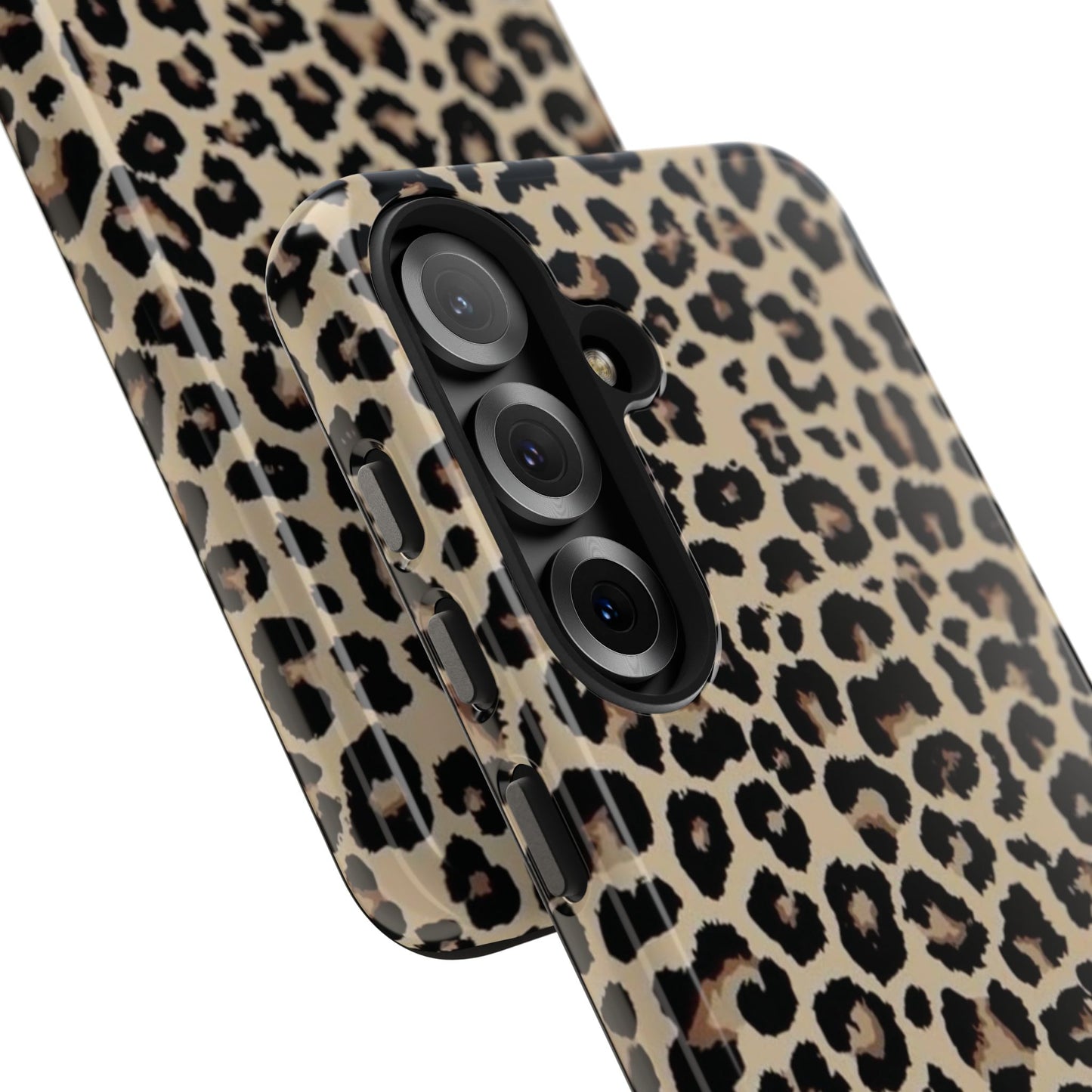 Leopard Print Tough Phone Case — Durable Protective iPhone Cover