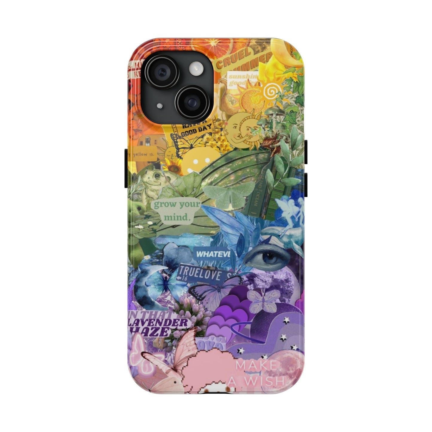 Collage Art Phone Case — 'Grow Your Mind' Lavender Haze Tough Case