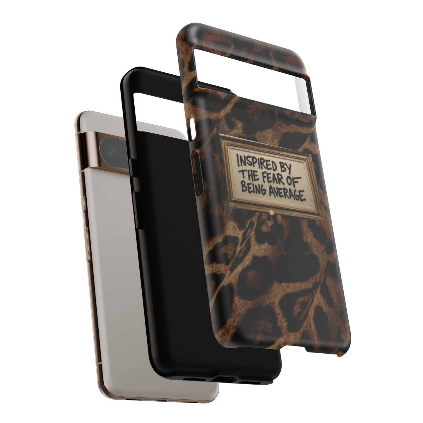Leopard 'Inspired by the Fear of Being Average' Phone Case