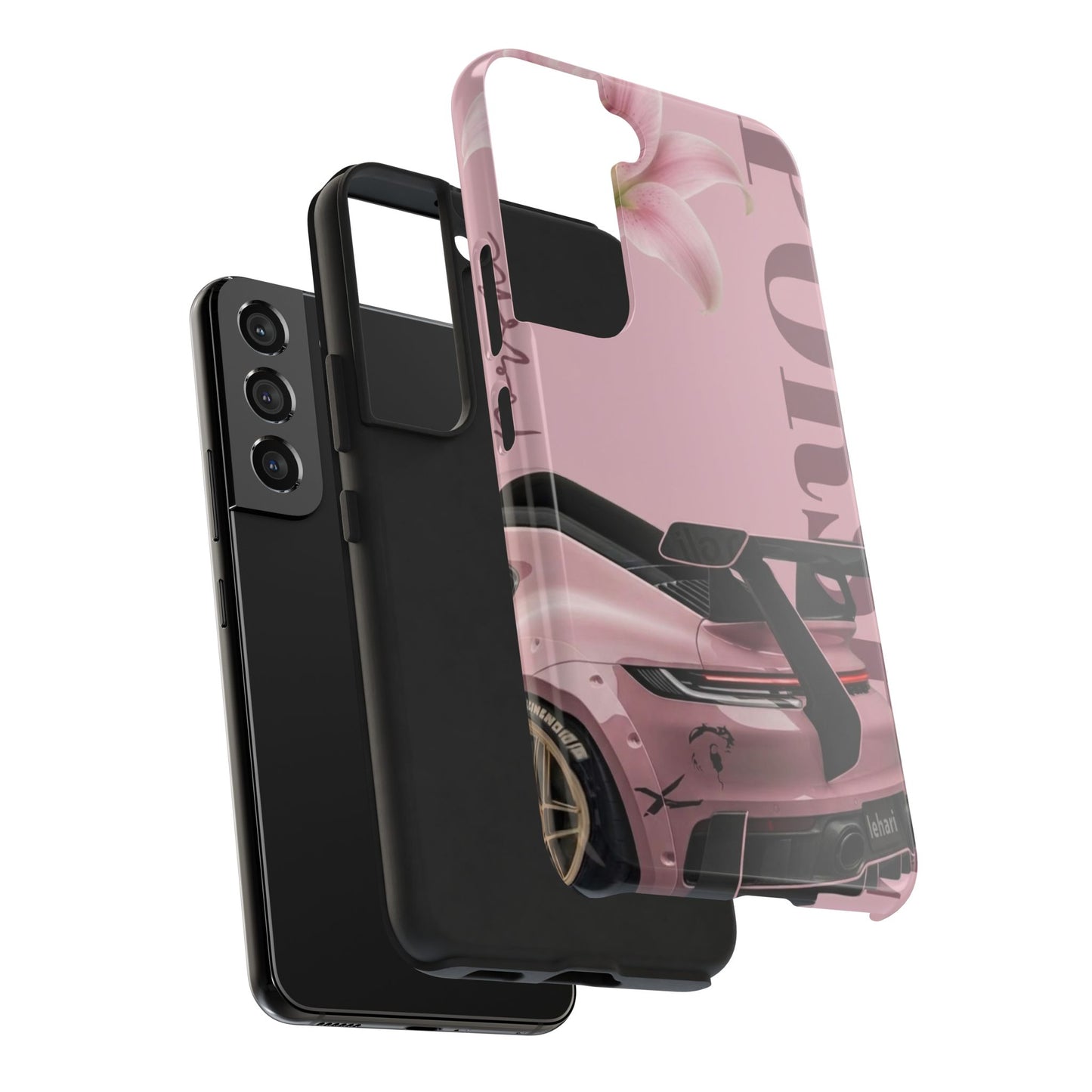 Pink Racing Car Tough Phone Case — 'Queen' Sportback Design