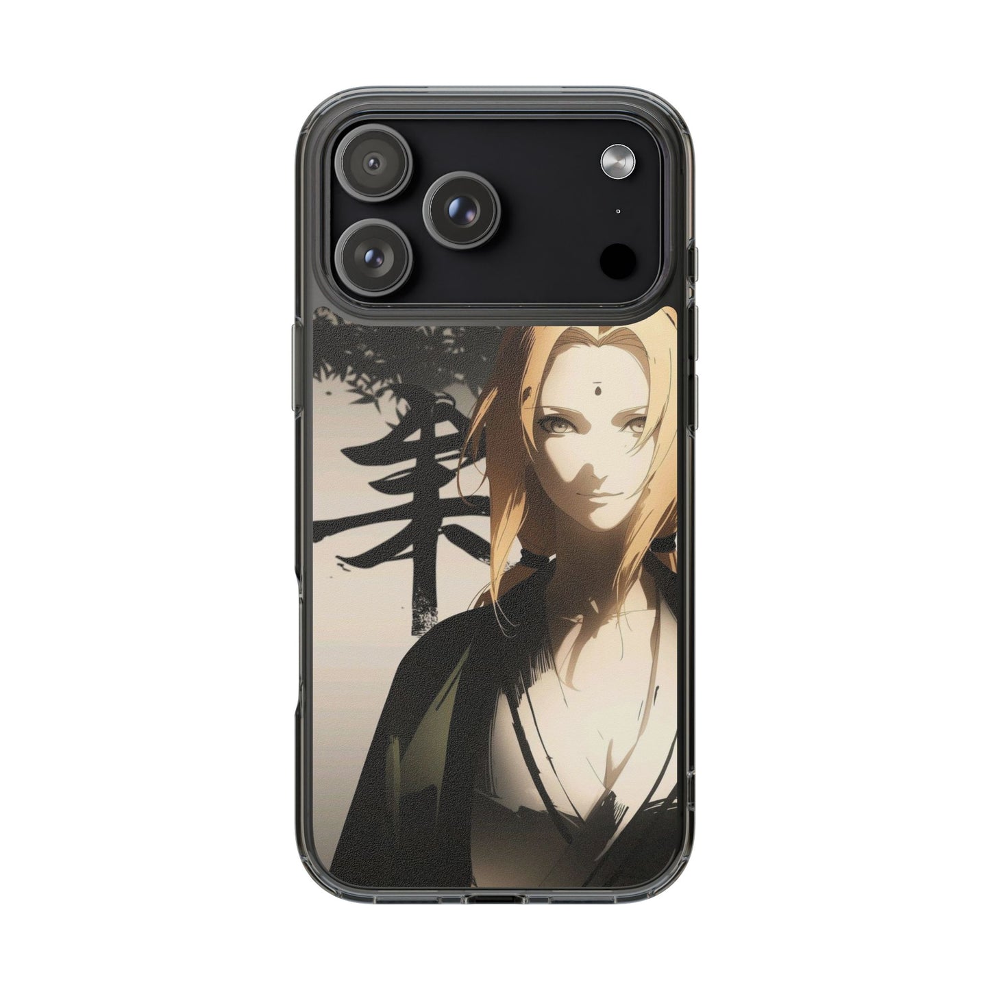 Clear Anime Character Impact-Resistant Phone Case