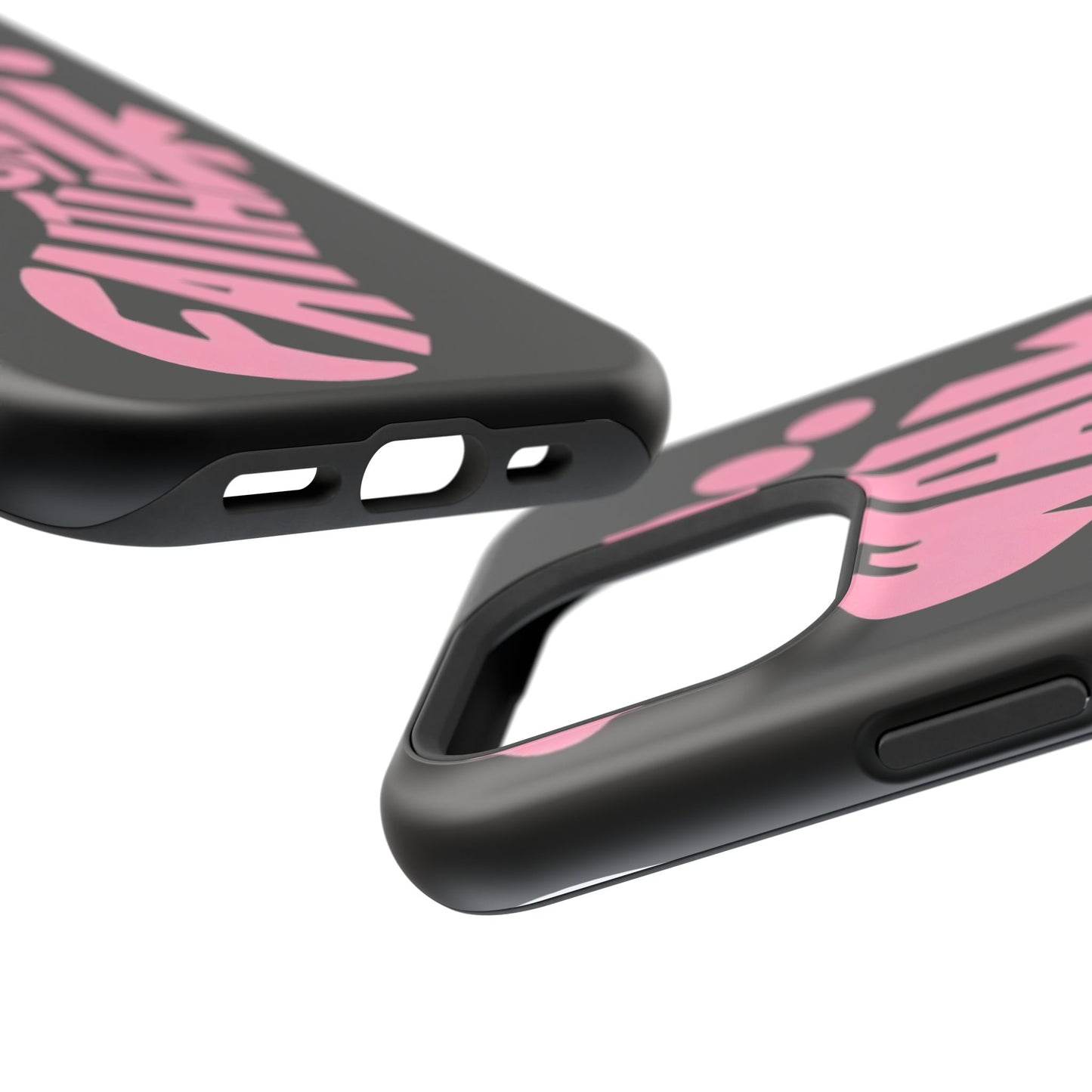 Phone Case — "Walk By Faith" Pink Footprint Magnetic Impact-Resistant Case