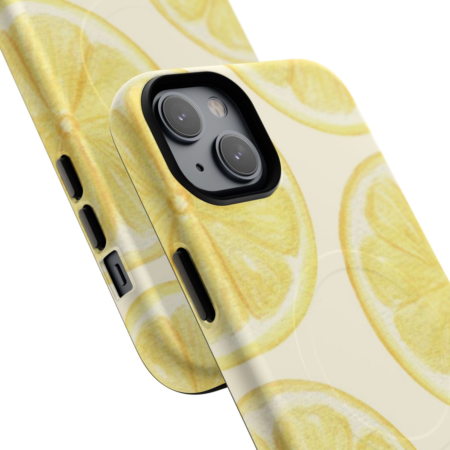Lemon Slices Tough Magnetic Phone Case — Protective Citrus Pattern