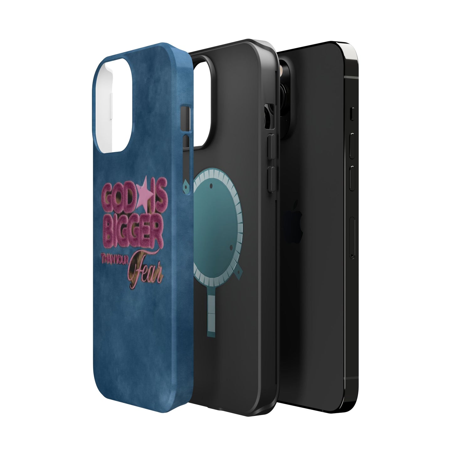 Phone Case — “God Is Bigger Than Your Fear” Magnetic Impact-Resistant Case