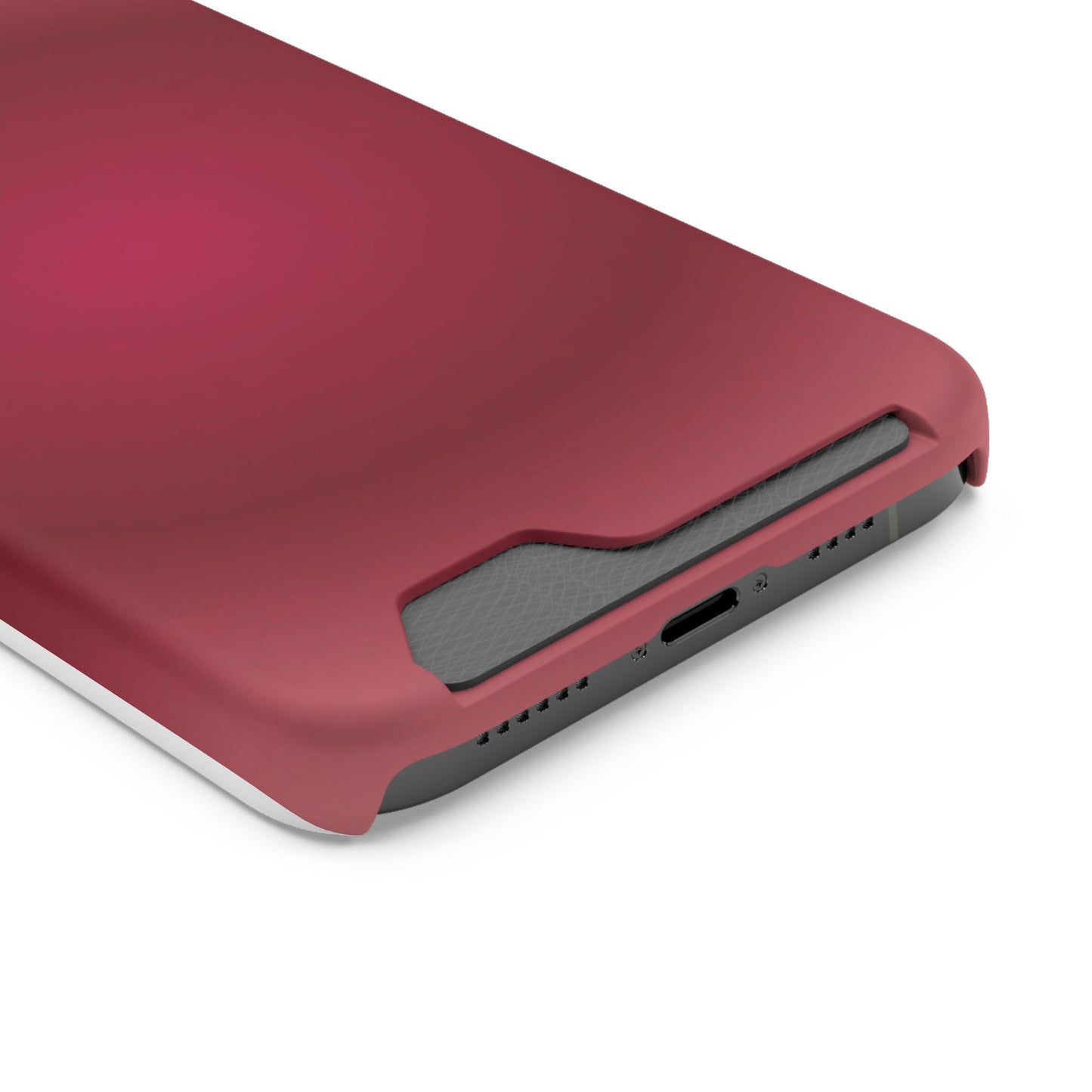 Slim Card-Holder Phone Case — Magnetic Red Wallet Cover