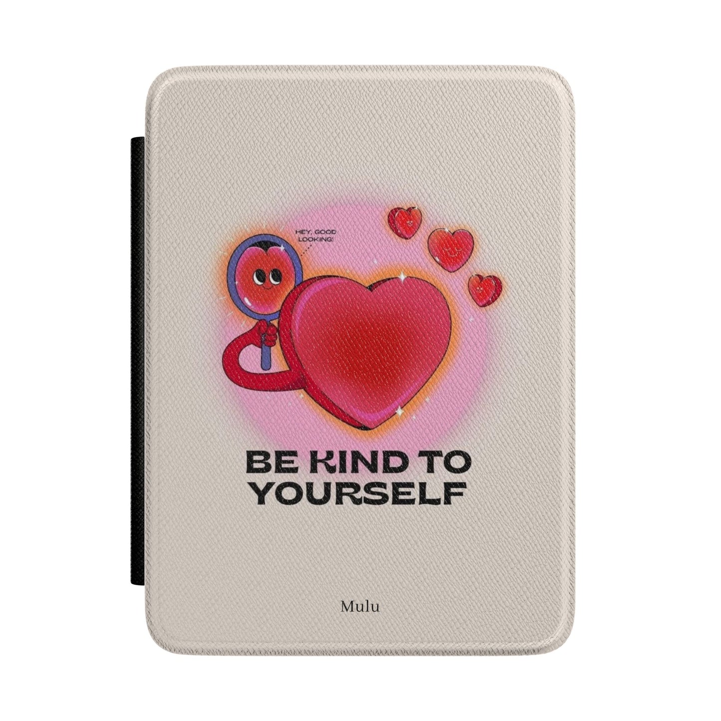 Kindle Case — 'Be Kind to Yourself' Heart Design Protective Cover