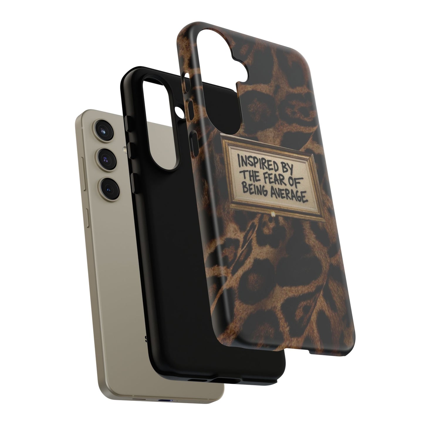 Leopard 'Inspired by the Fear of Being Average' Phone Case