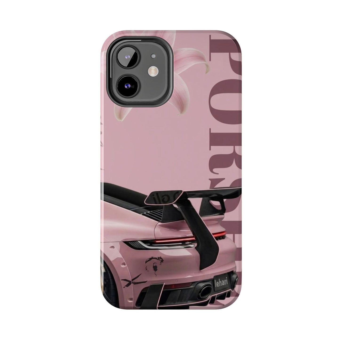 Pink Racing Car Tough Phone Case — 'Queen' Sportback Design