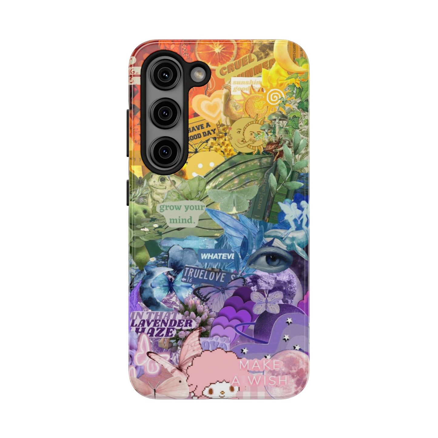 Collage Art Phone Case — 'Grow Your Mind' Lavender Haze Tough Case