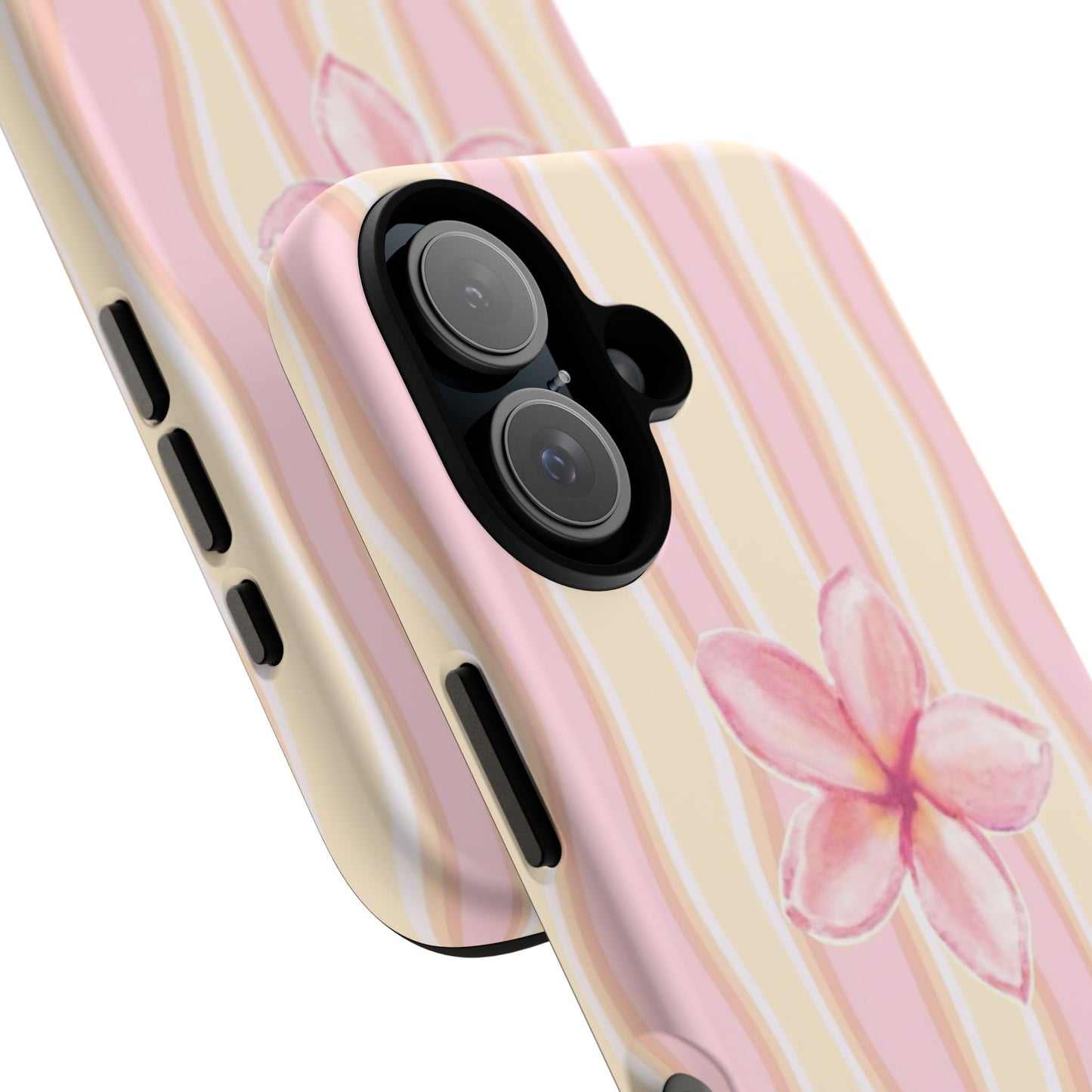 Pink Plumeria Phone Case - Tropical Floral Tough Phone Case