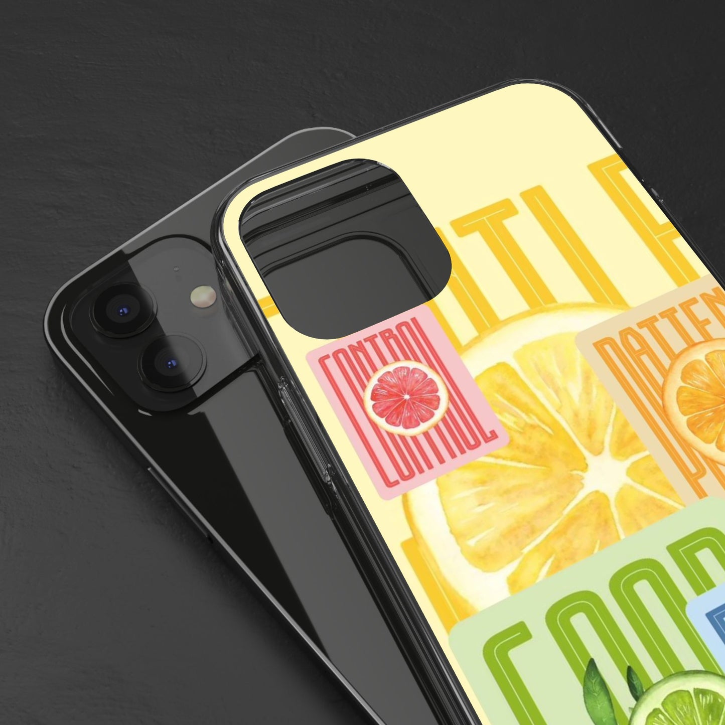 Clear Phone Case — Citrus Fruit Typography "Good Faith" Design
