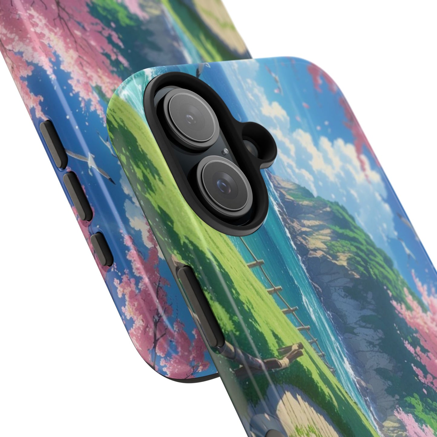 Tough Phone Case — Scenic Cherry Blossom Landscape Phone Cover