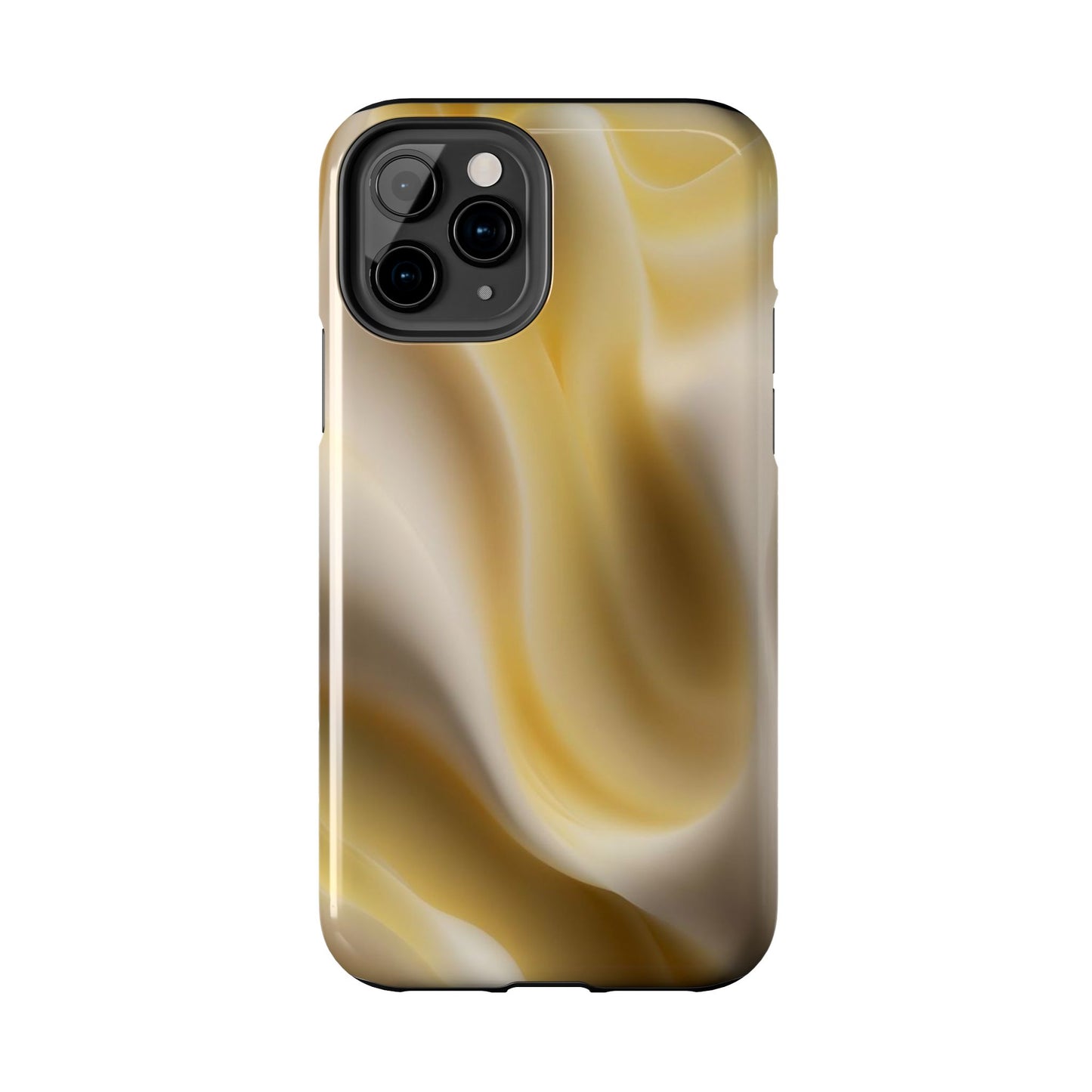 Gold Marble Tough Phone Case — Protective iPhone Case with Elegant Swirl Design
