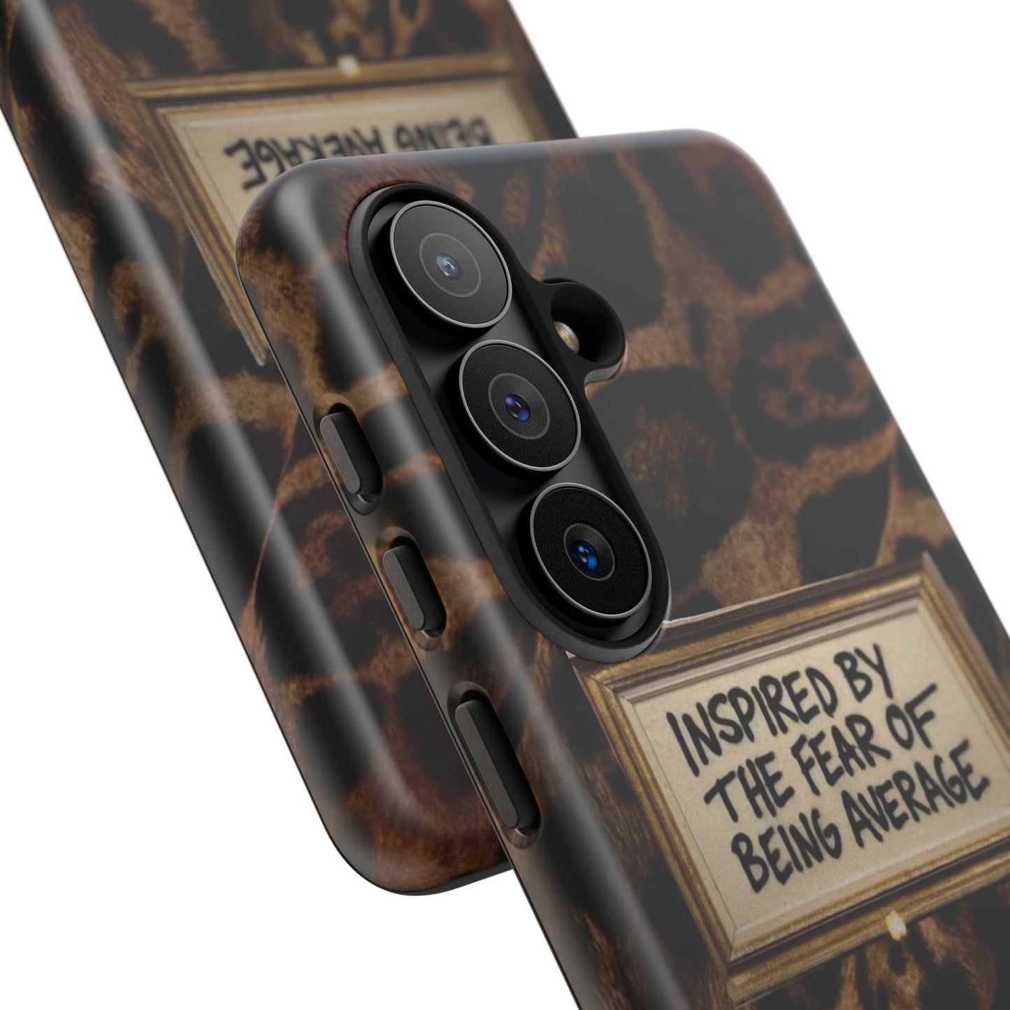 Leopard 'Inspired by the Fear of Being Average' Phone Case