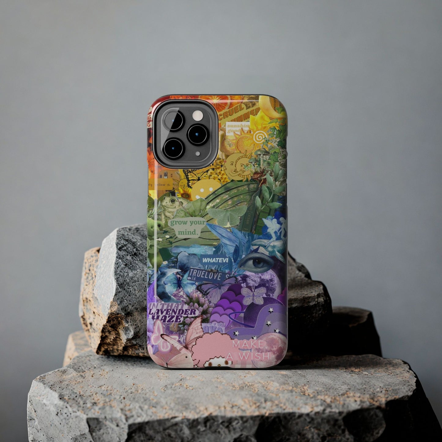 Collage Art Phone Case — 'Grow Your Mind' Lavender Haze Tough Case