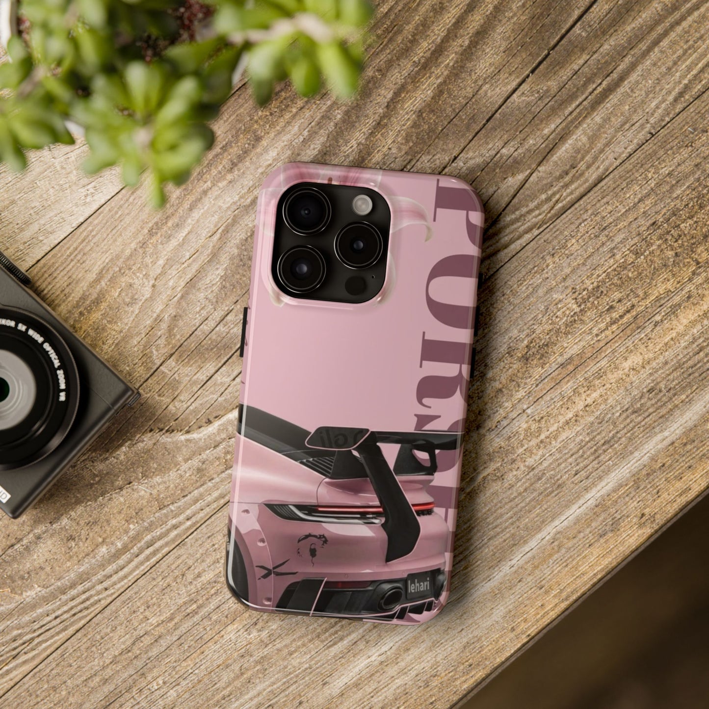 Pink Racing Car Tough Phone Case — 'Queen' Sportback Design