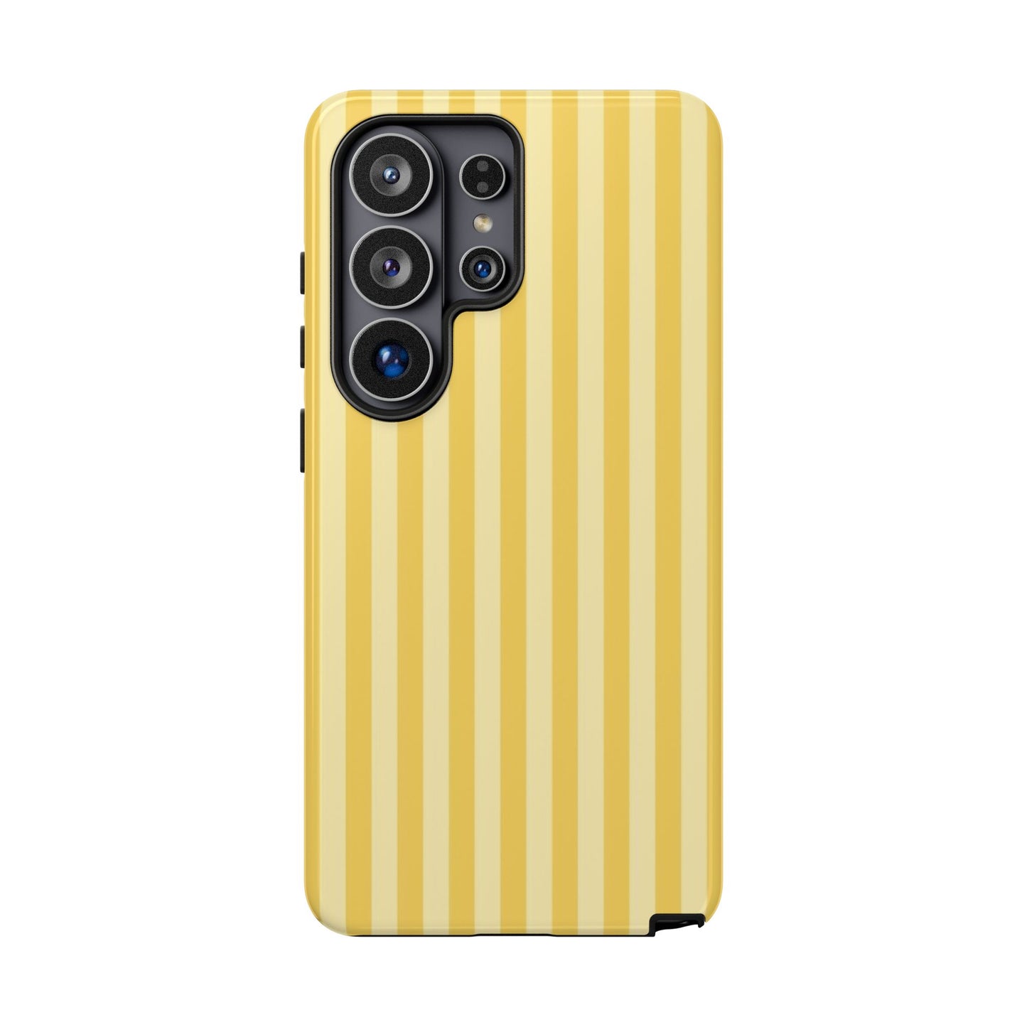 Yellow Stripe Tough Phone Case — Durable Protective iPhone Cover