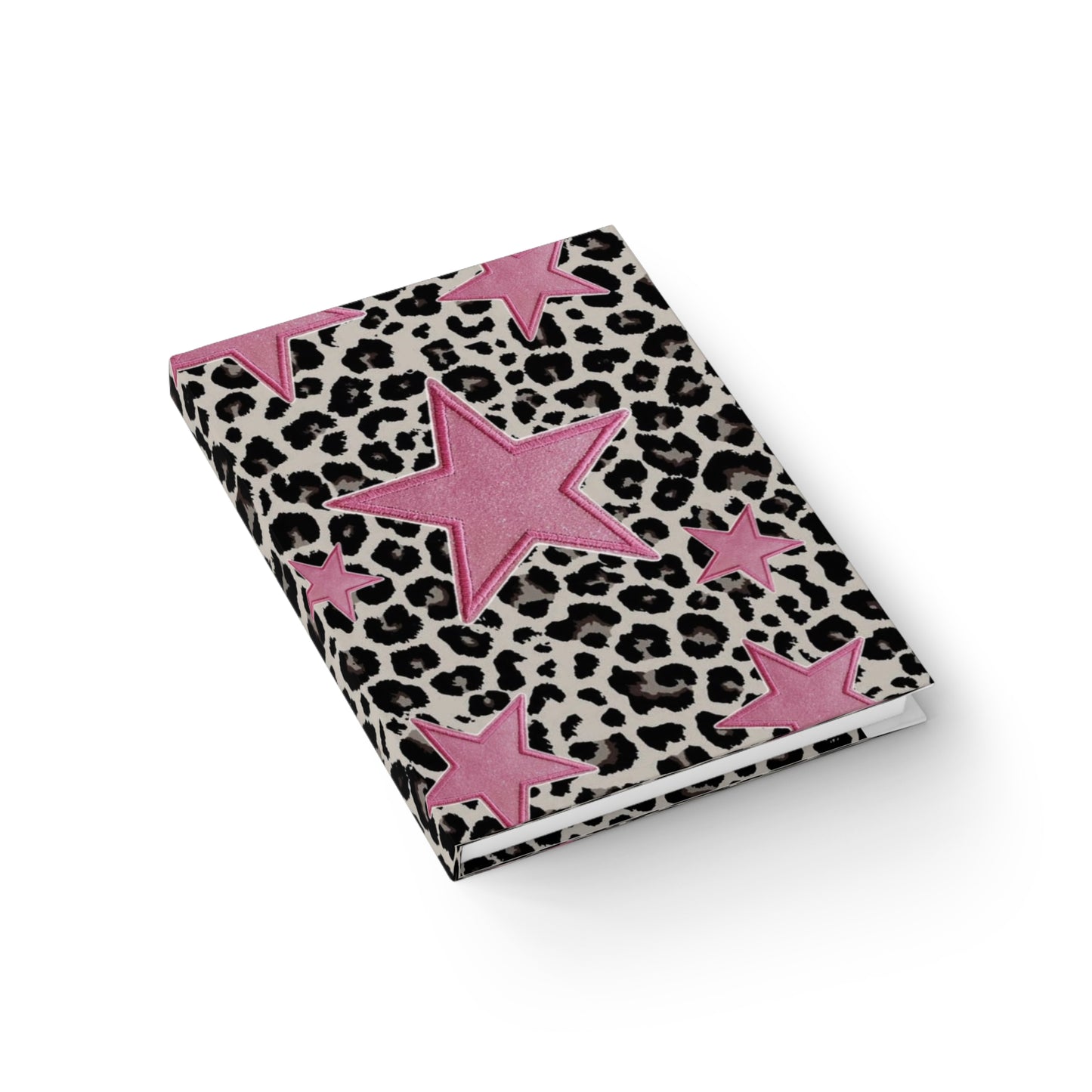 Pink Star Leopard Journal - Ruled Lined Notebook for Teens & Trendsetters