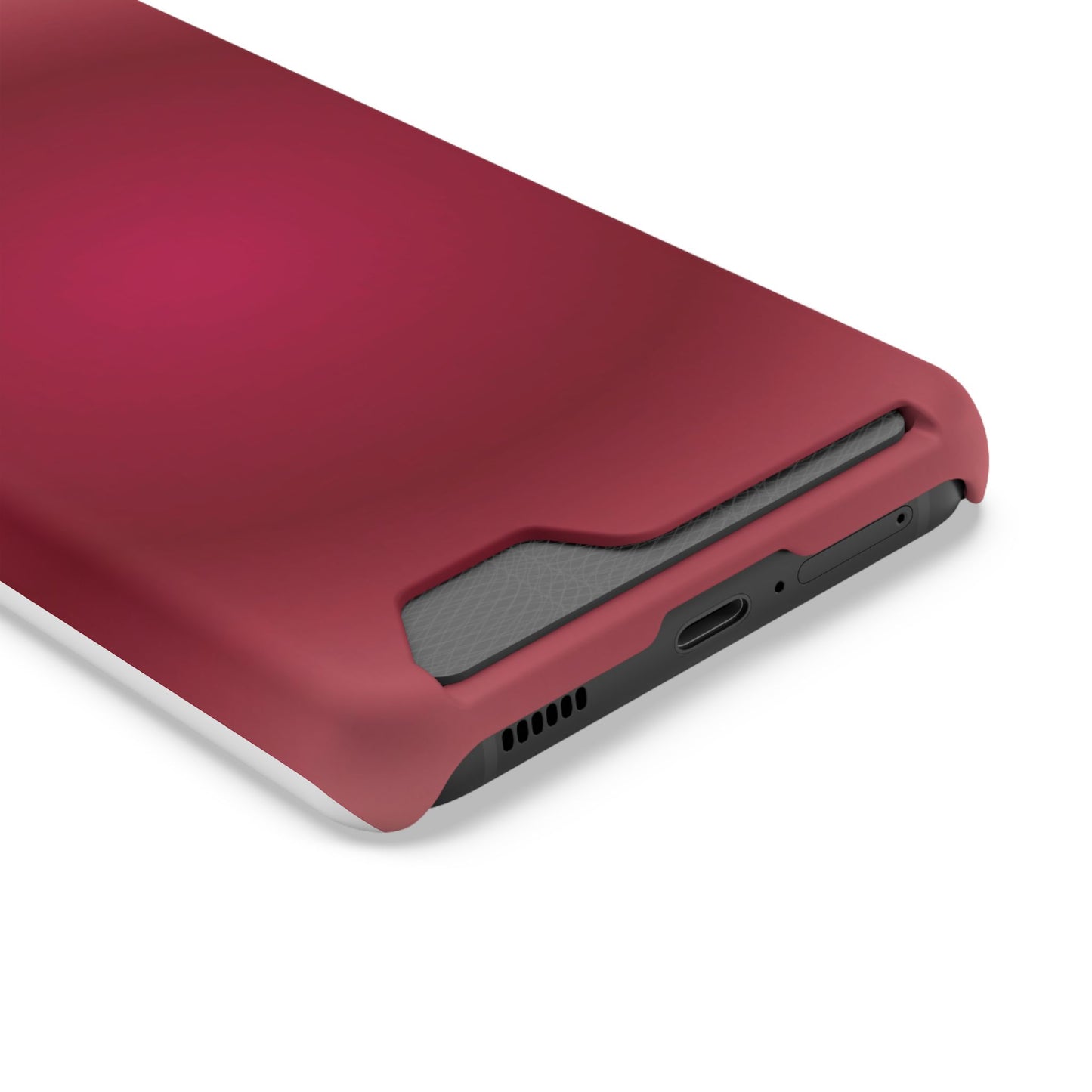 Slim Card-Holder Phone Case — Magnetic Red Wallet Cover