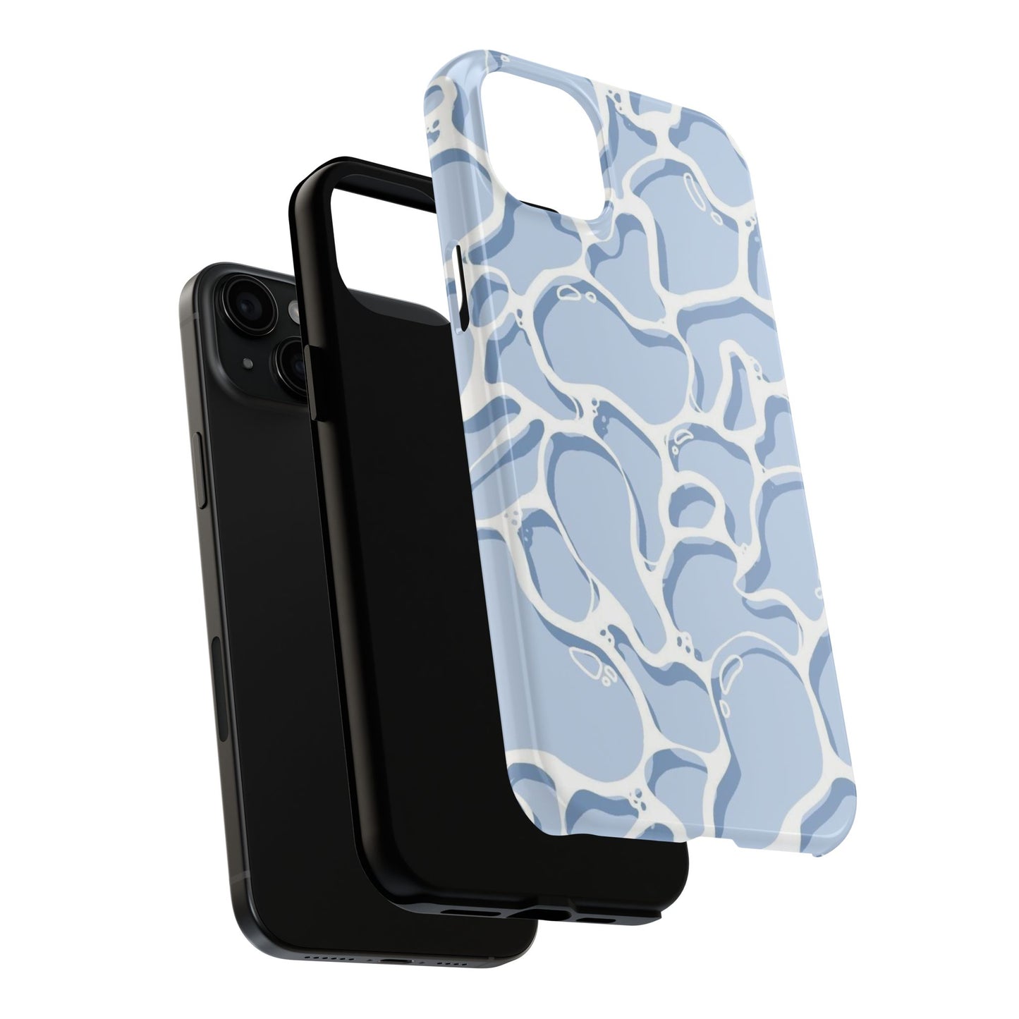 Blue Abstract Pool Pattern Tough Phone Case