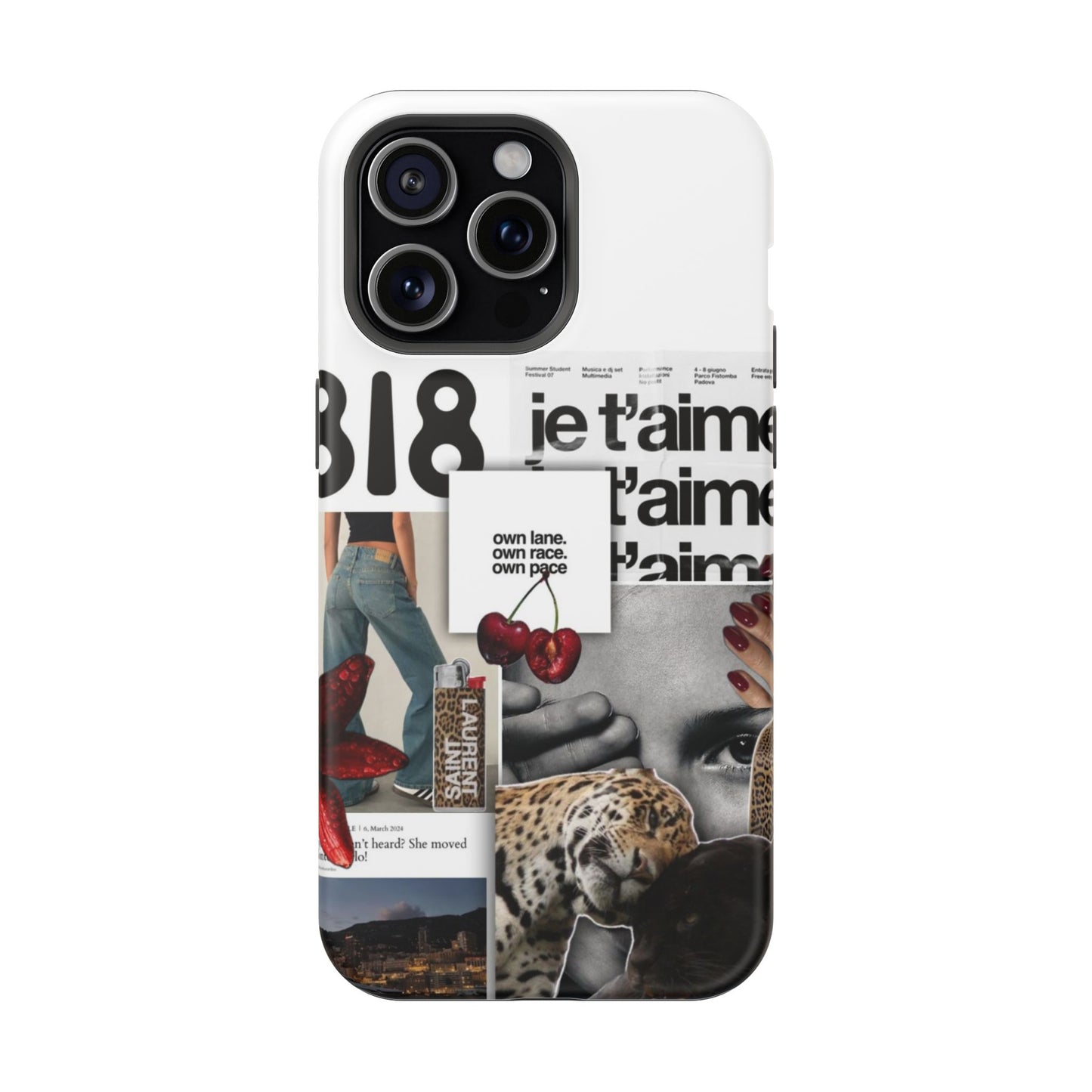Collage 'Je t’aime' Magnetic Impact-Resistant Phone Case