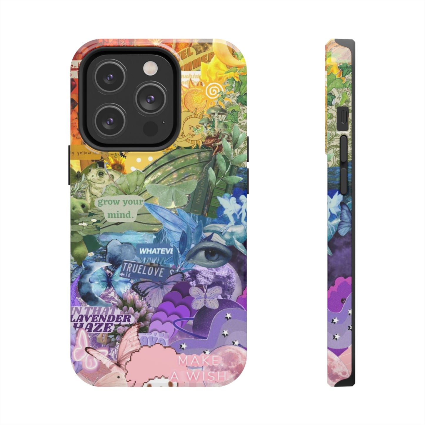Collage Art Phone Case — 'Grow Your Mind' Lavender Haze Tough Case