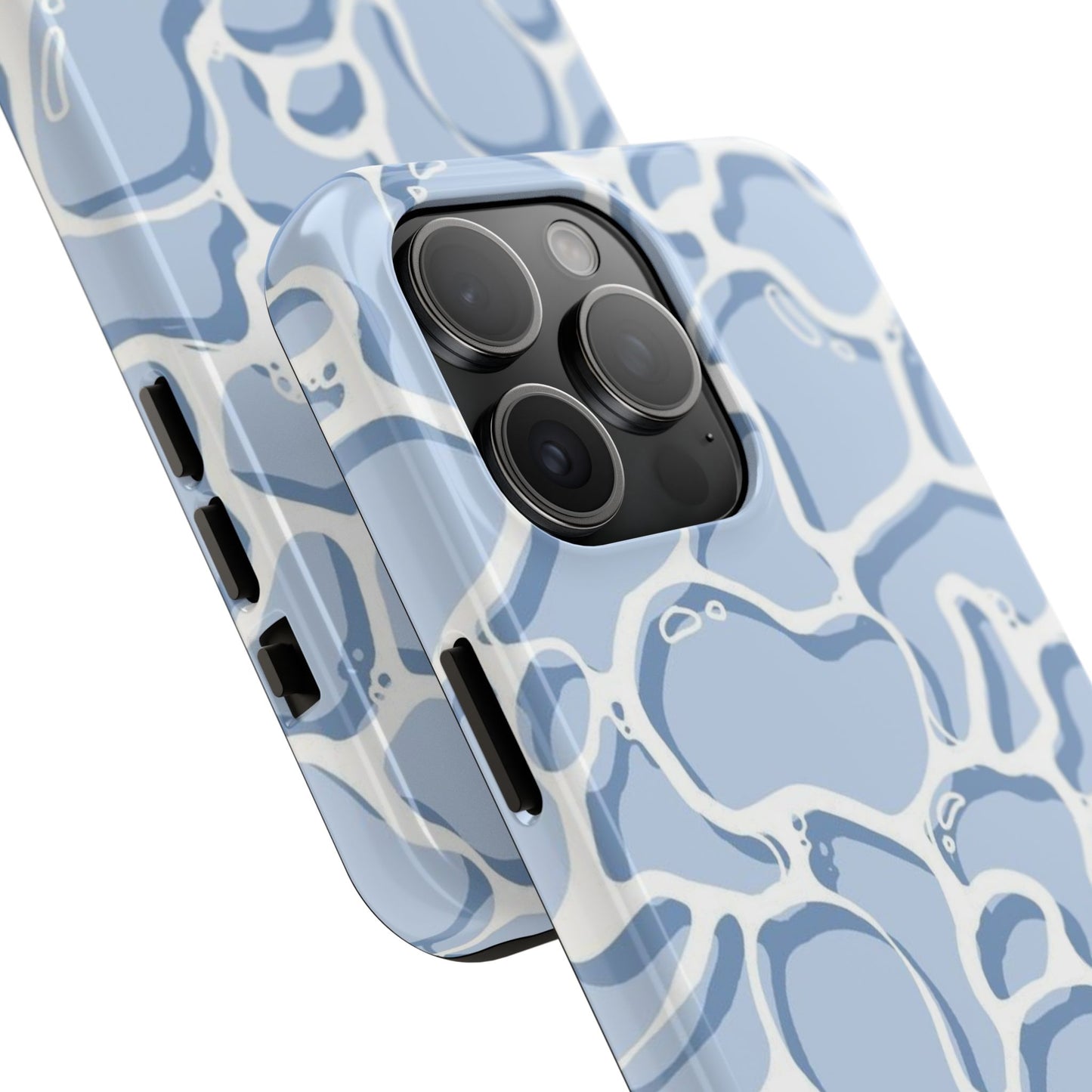 Blue Abstract Pool Pattern Tough Phone Case