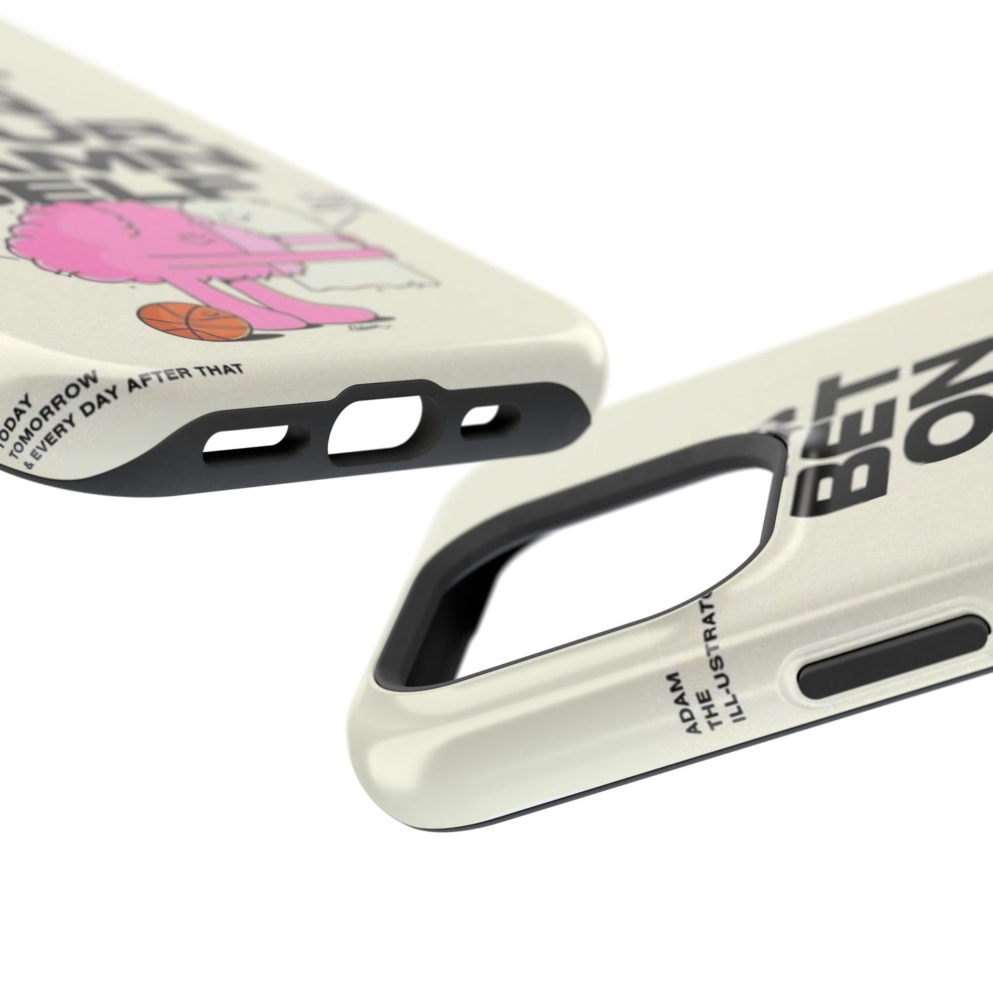 Magnetic Impact-Resistant Case — "Bet On Your Damn Self" Motivational Phone Cover
