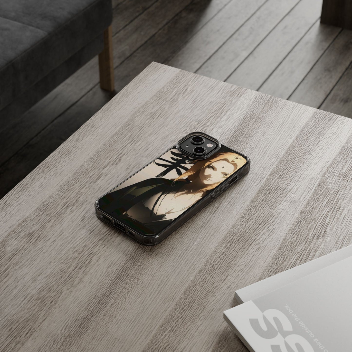 Clear Anime Character Impact-Resistant Phone Case