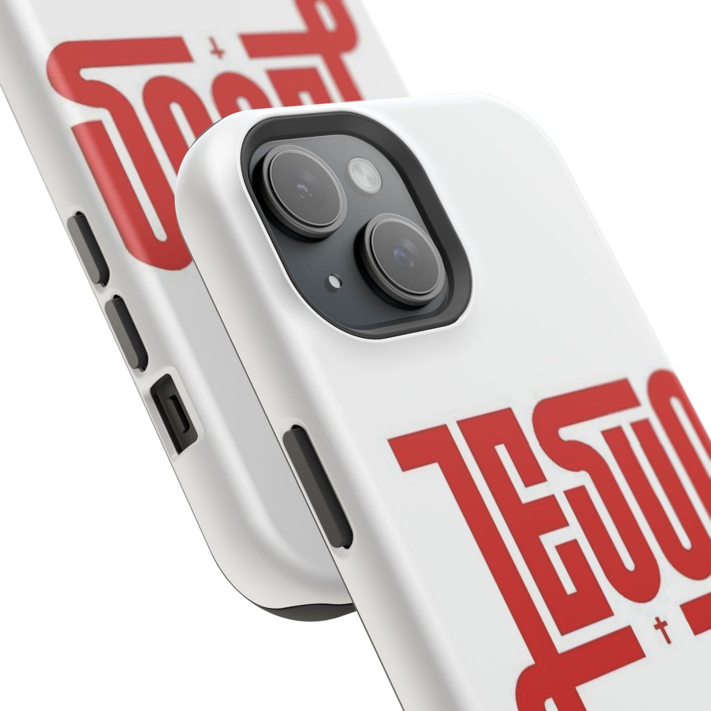 Jesus Magnetic Impact‑Resistant Phone Case — Bold Red Script Christian iPhone Cover