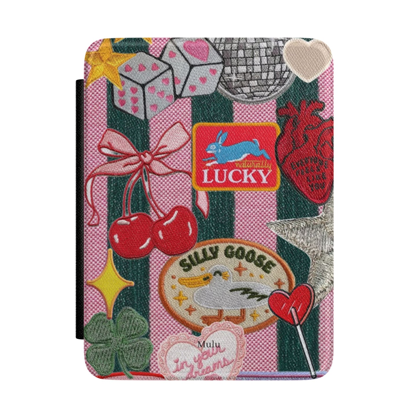 Kindle Case — Retro Patchwork Lucky Cherry Protective Cover