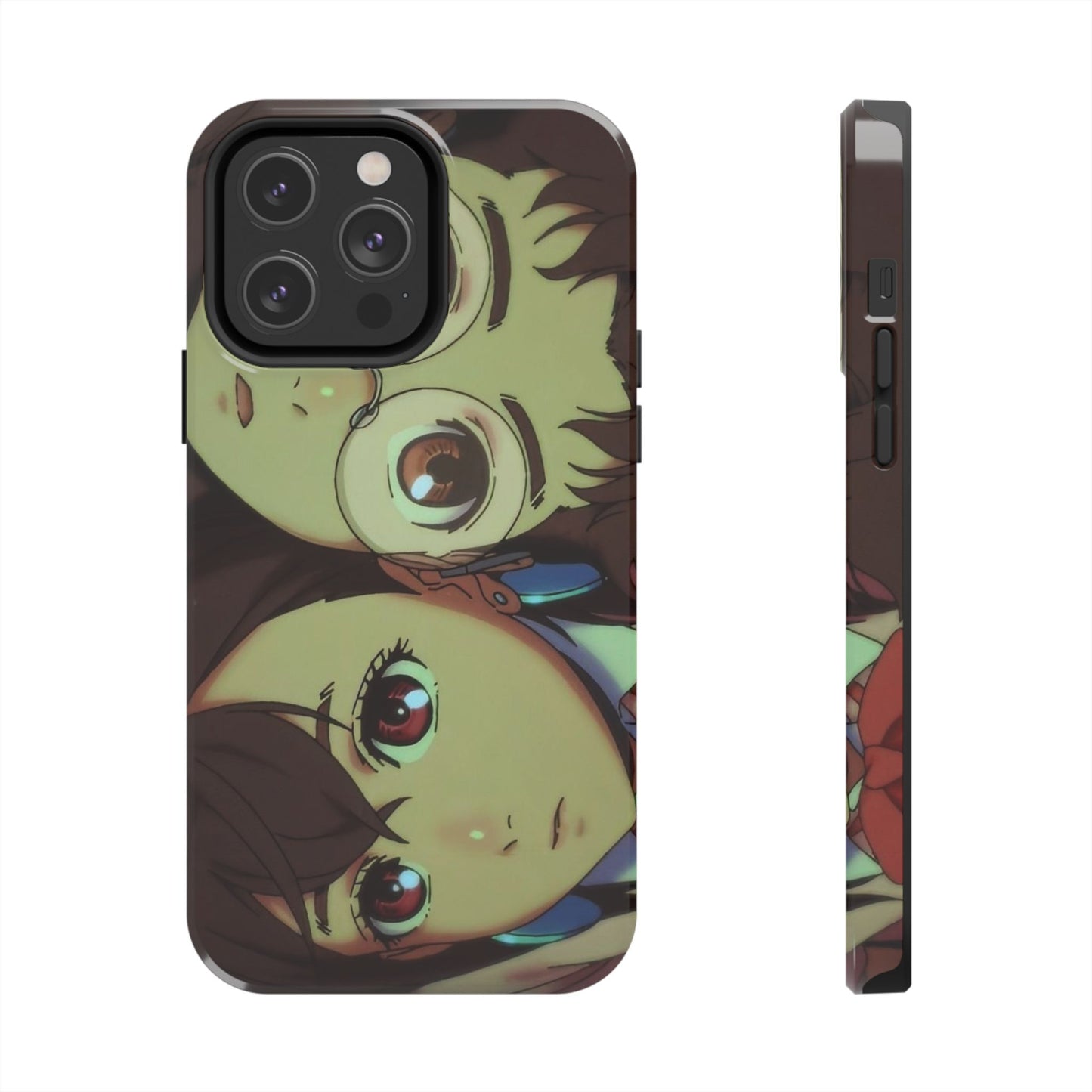 Anime Duo Tough Phone Case — Cute Chibi Sisters Protective Cover