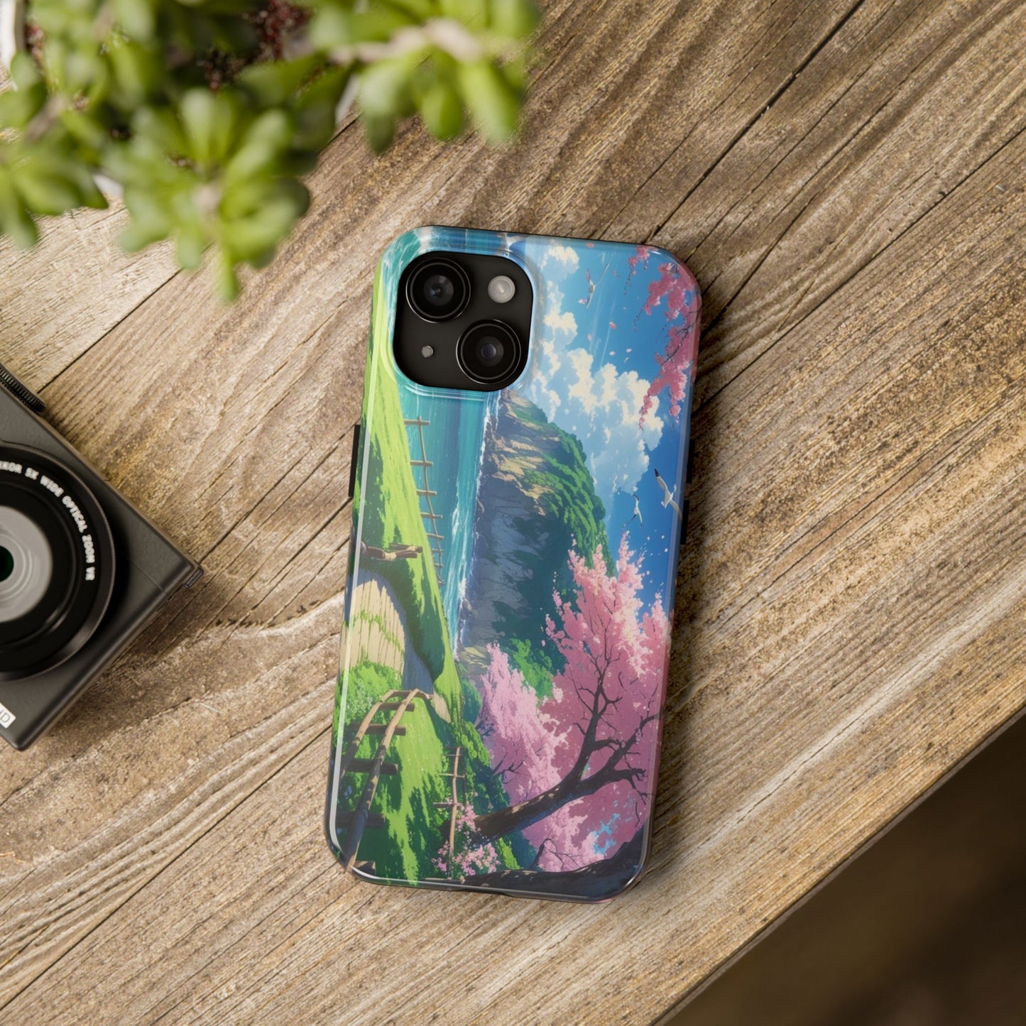 Tough Phone Case — Scenic Cherry Blossom Landscape Phone Cover