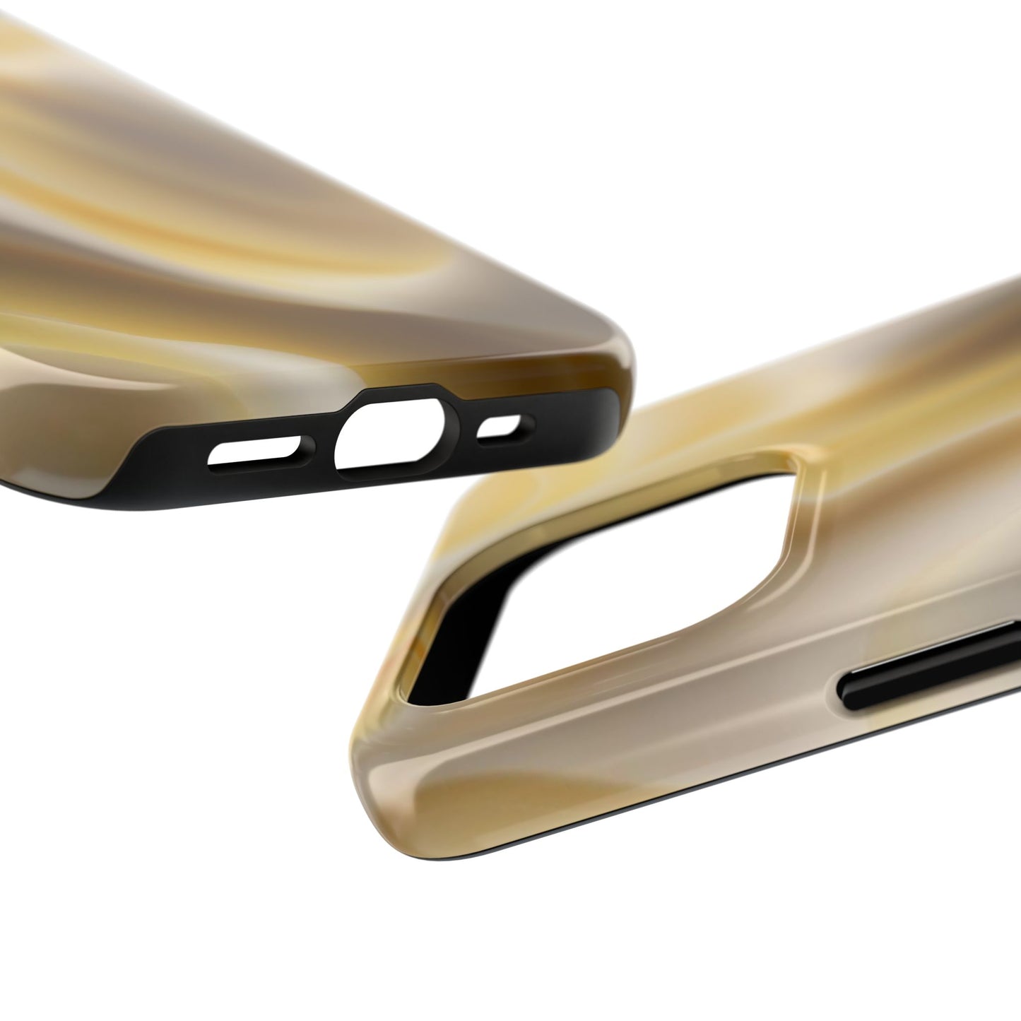 Gold Marble Tough Phone Case — Protective iPhone Case with Elegant Swirl Design