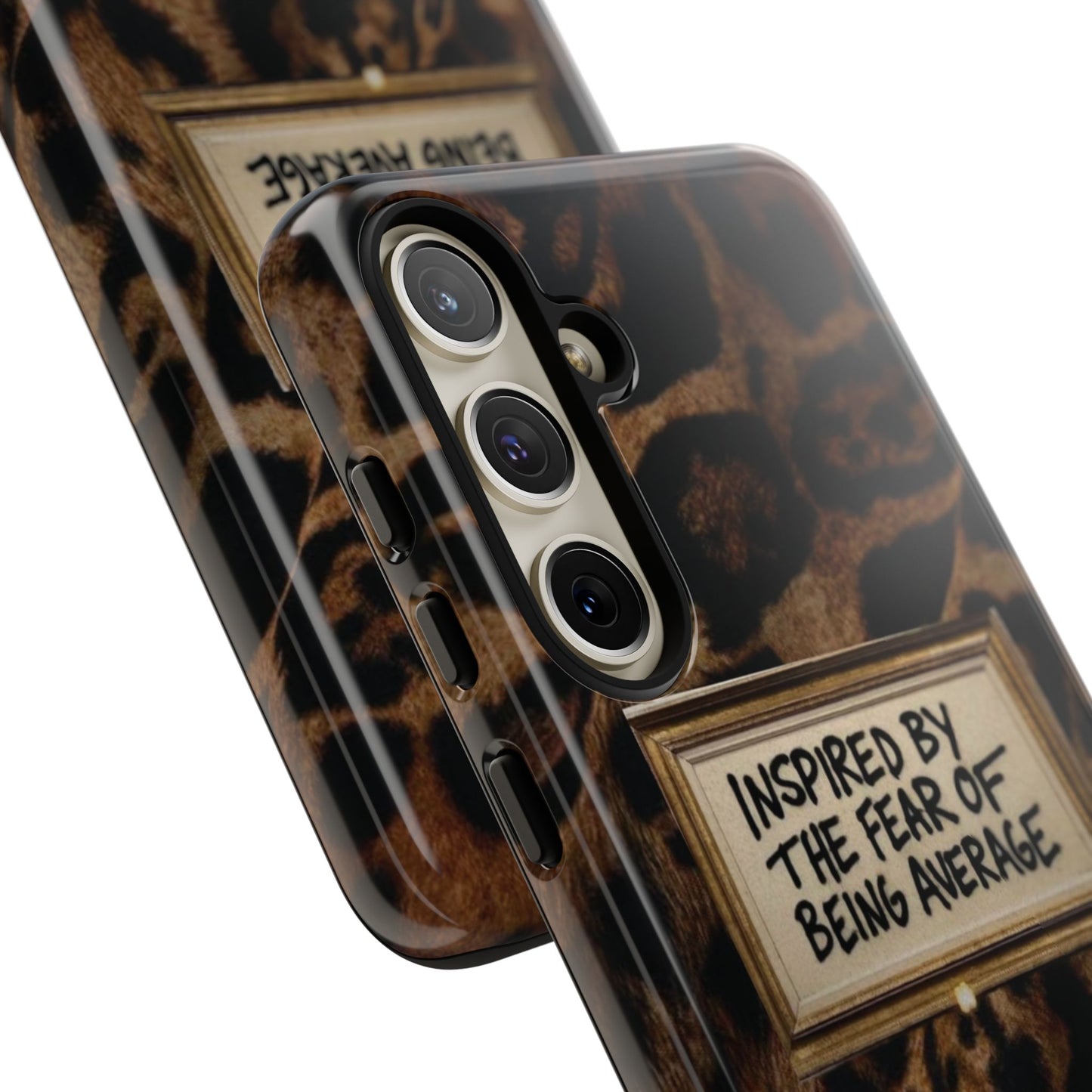 Leopard 'Inspired by the Fear of Being Average' Phone Case