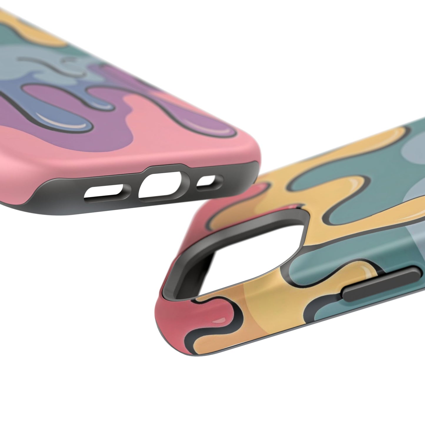 Colorful Drip Magnetic Phone Case — Impact-Resistant iPhone Cover