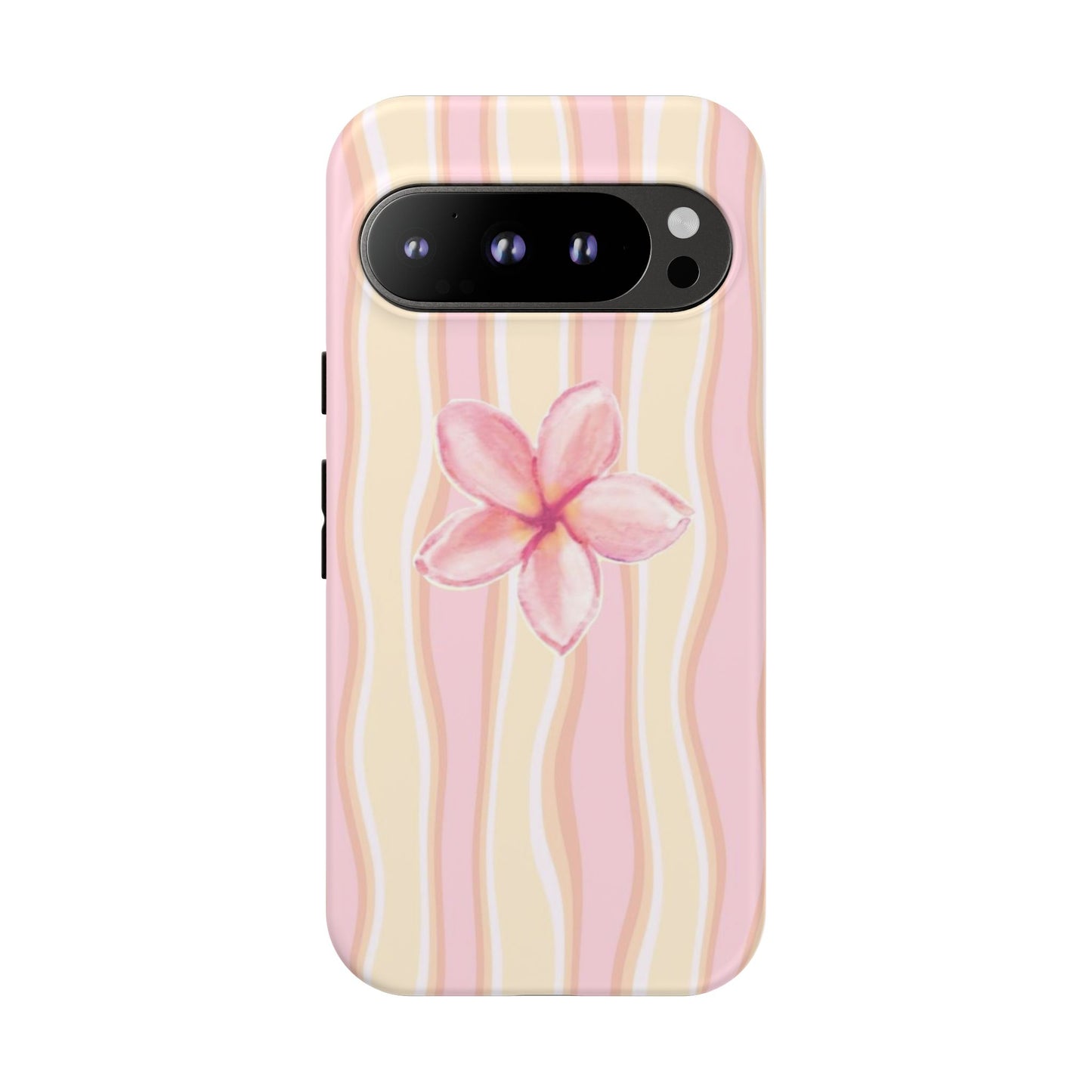 Pink Plumeria Phone Case - Tropical Floral Tough Phone Case