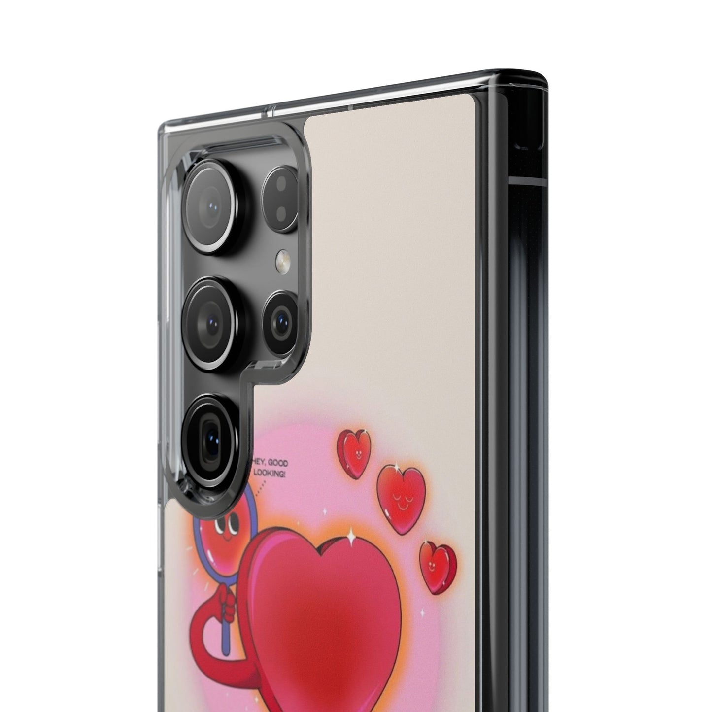 Clear Phone Case — "Be Kind to Yourself" Heart Design