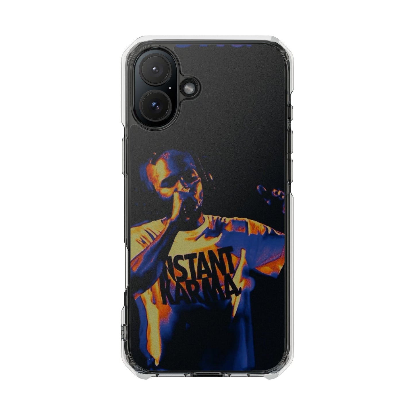 Clear Magnetic Phone Case — Live Concert Microphone Design