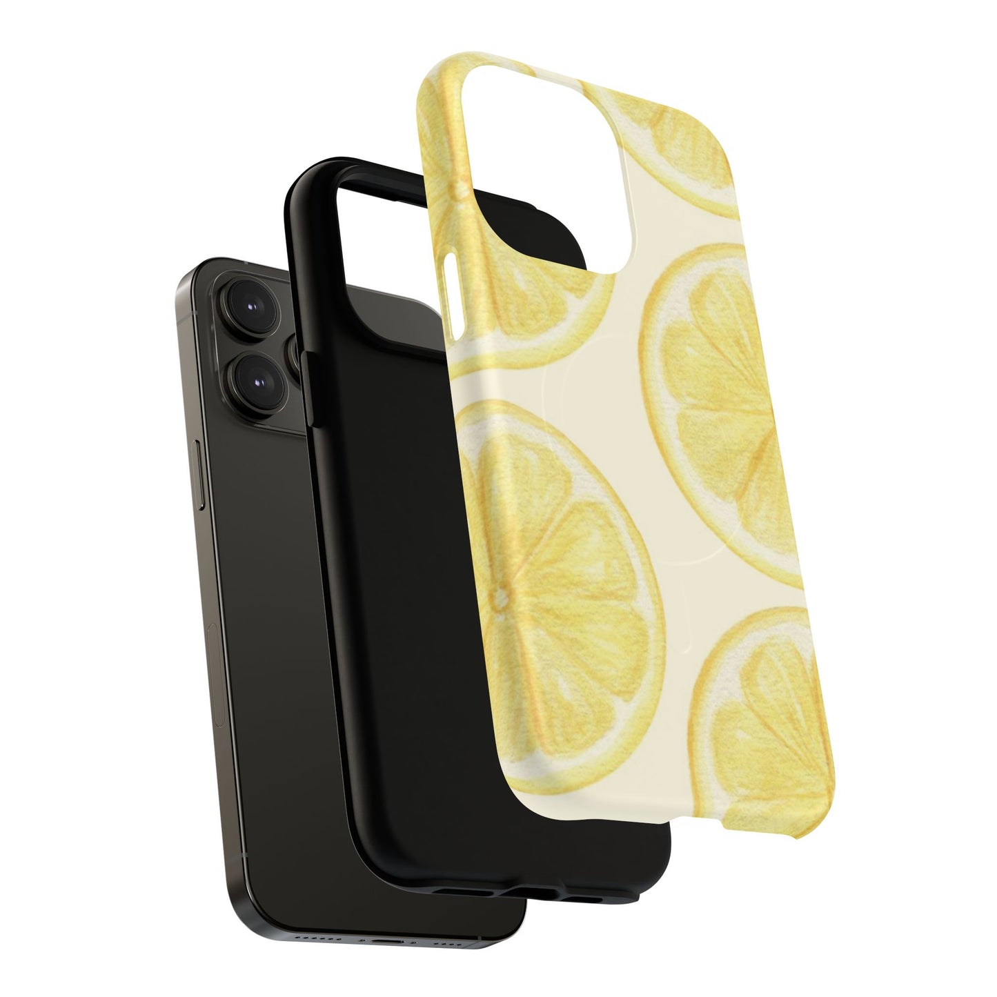 Lemon Slices Tough Magnetic Phone Case — Protective Citrus Pattern