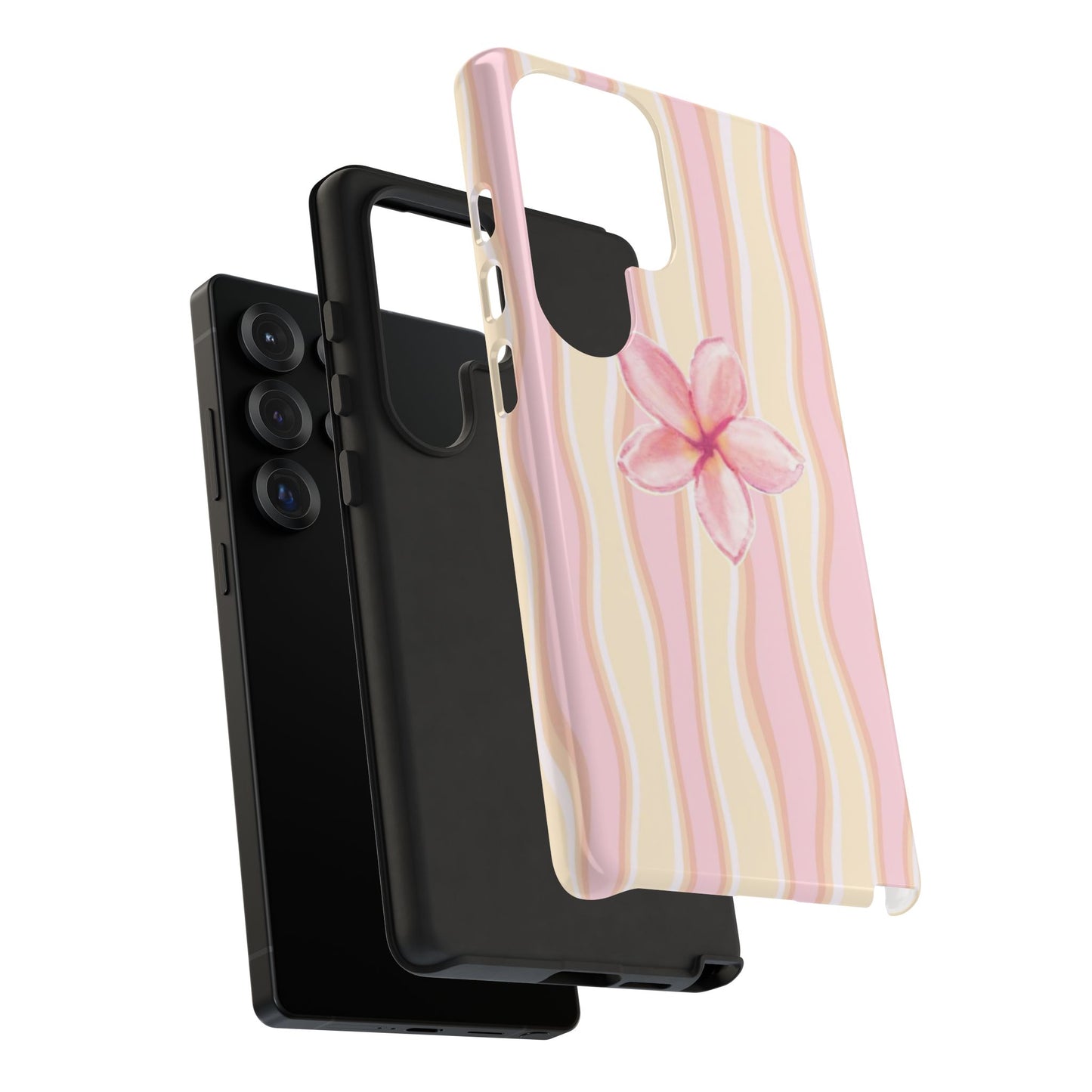 Pink Plumeria Phone Case - Tropical Floral Tough Phone Case