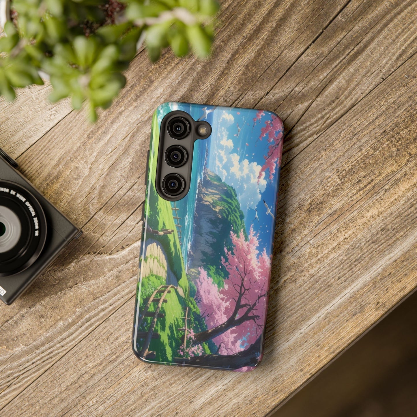Tough Phone Case — Scenic Cherry Blossom Landscape Phone Cover