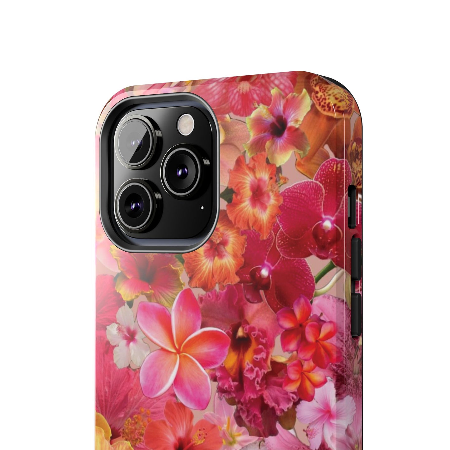 Tough Phone Case — Pink Tropical Floral Orchids Phone Cover