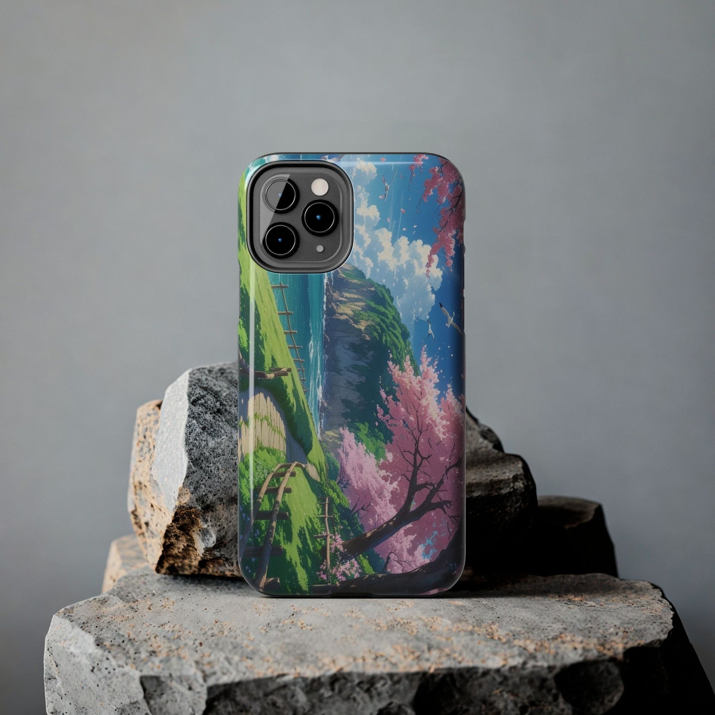 Tough Phone Case — Scenic Cherry Blossom Landscape Phone Cover