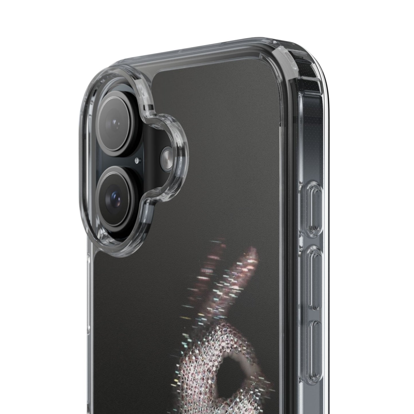 Diamond Glove OK Hand Clear Phone Case