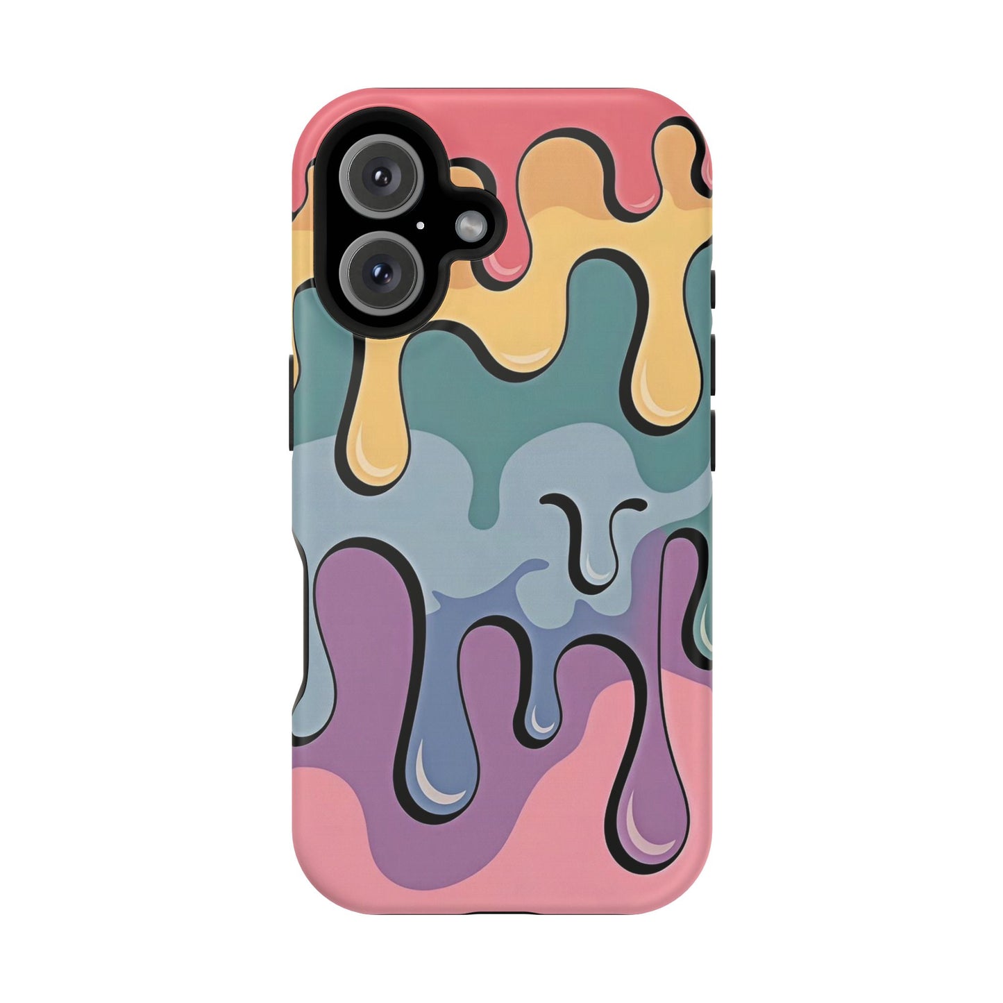 Colorful Drip Magnetic Phone Case — Impact-Resistant iPhone Cover