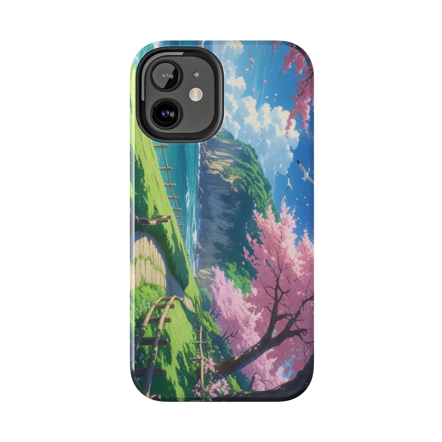 Tough Phone Case — Scenic Cherry Blossom Landscape Phone Cover
